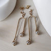 ASYMMETRICAL PEARL EARRINGS