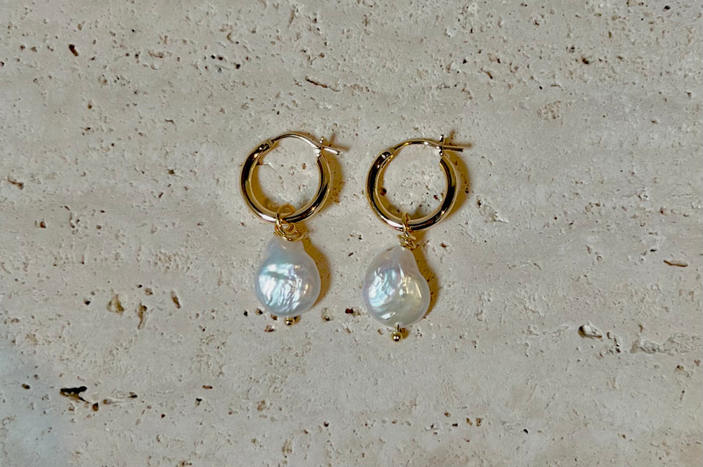 TIA Pearl Hoops